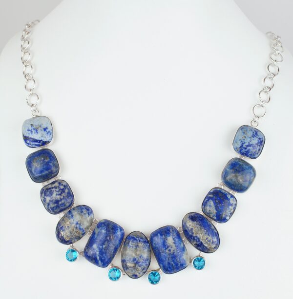 lapis, stone, necklace